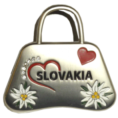 Suvenír magnetka so štipcom Slovakia kabelka