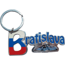 Kovová kľúčenka Bratislava