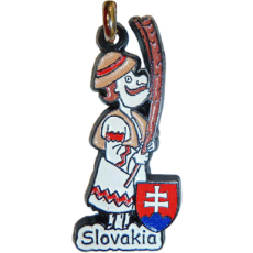 Kovová kľúčenka Fujarista