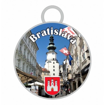 Kľúčenka kruh Bratislava 08