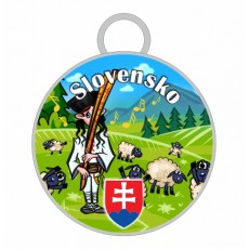 Kľúčenka kruh Slovensko 02