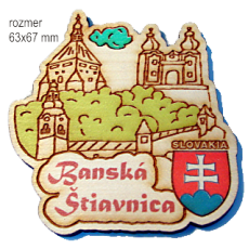 Magnetka gravírovaná Banská Štiavnica 1a