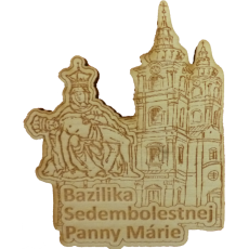 Magnetka drevená gravírovaná Bazilika Sedembolestnej Panny Márie