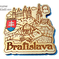 Magnetka gravírovaná Bratislava 1