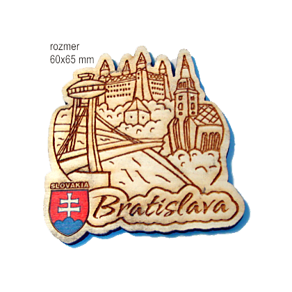 Magnetka gravírovaná Bratislava