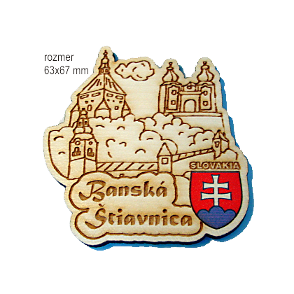 Magnetka gravírovaná Banská Štiavnica 1