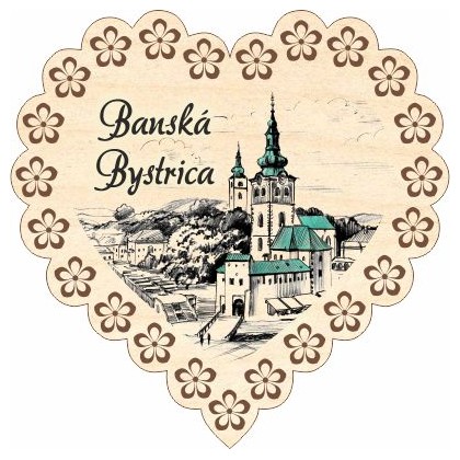 Magnetka srdiečko Banská Bystrica 01