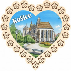 Magnetka srdiečko Košice 08