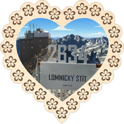 Magnetka srdiečko Vysoké Tatry 