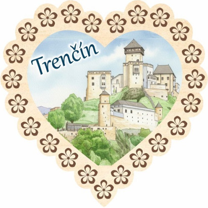 Magnetka srdiečko Trenčín