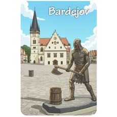 Magnetka drevená Bardejov