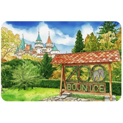 Magnetka drevená Bojnice 7