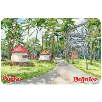 Magnetka drevená Bojnice 8