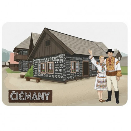 Magnetka drevená Čičmany