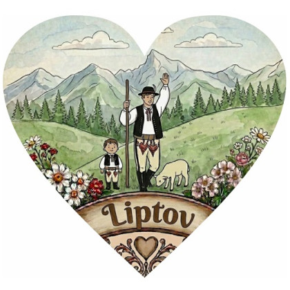 Magnetka srdiečko Liptov 04