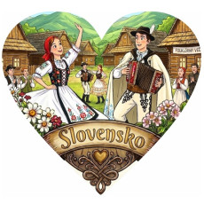 Magnetka srdiečko Slovensko 06