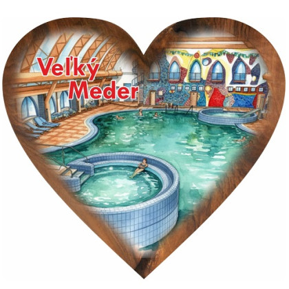 Magnetka srdiečko Veľký Meder 