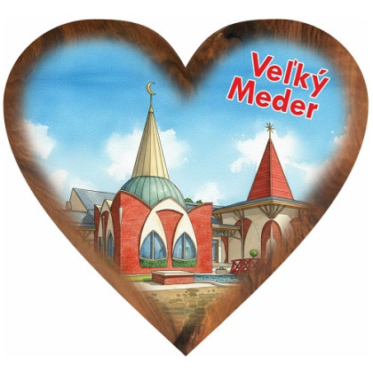 Magnetka srdiečko Veľký Meder 