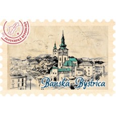 Magnetka známka Banská Bystrica 01