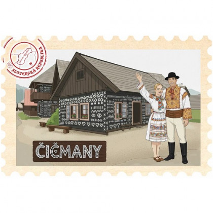 Magnetka známka Čičmany
