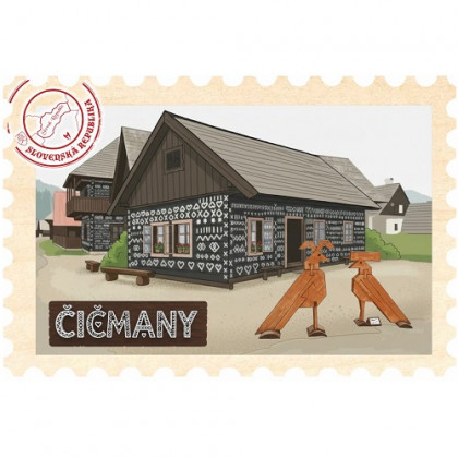 Magnetka známka Čičmany