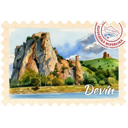 Magnetka známka Devín
