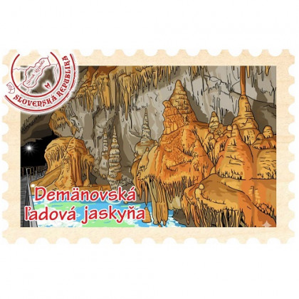 Magnetka známka Demänovská jaskyňa Slobody