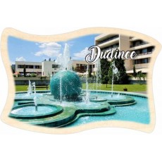 Magnetka drevená Dudince 01 vlajka