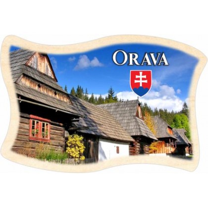 Magnetka drevená Orava 03 vlajka