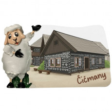 Magnetka Červený kameň kompozitná