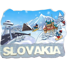 Magnetka Slovakia 4 kompozitná