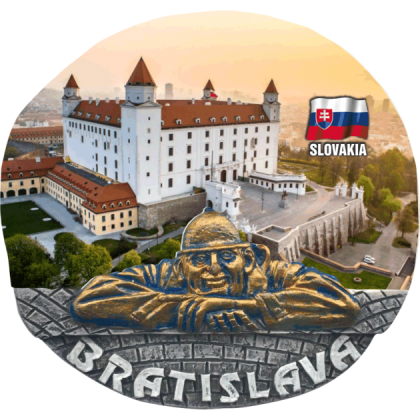 Magnetka Bratislava Hrad deň kompozitná