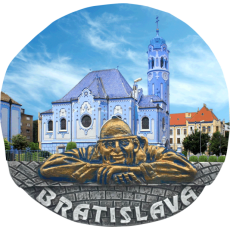 Magnetka Bratislava Modrý kostolík kompozitná