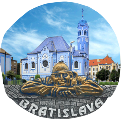 Magnetka Bratislava Modrý kostolík kompozitná
