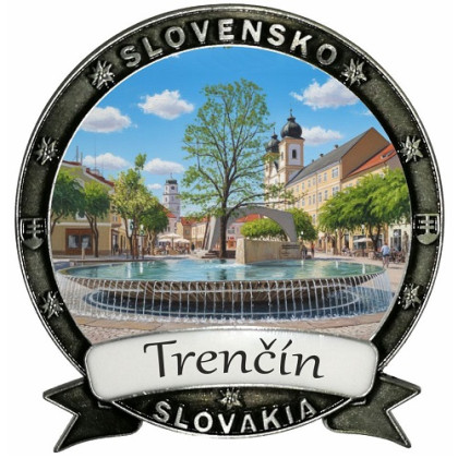 Magnetka Trenčín 02 Dekokov strieborná