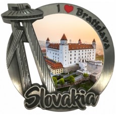 Magnetka kovová Bratislava 04 dofarbovaná