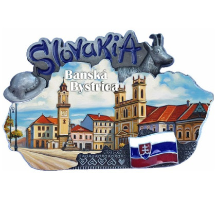 Magnetka mapa Banská Bystrica 01