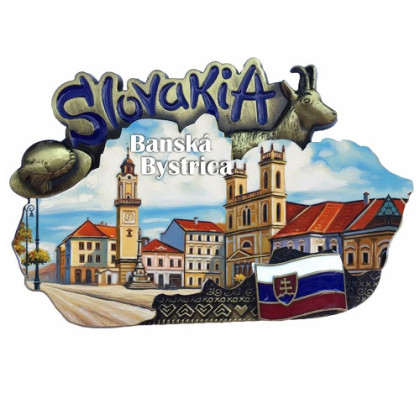 Magnetka mapa Banská Bystrica 01