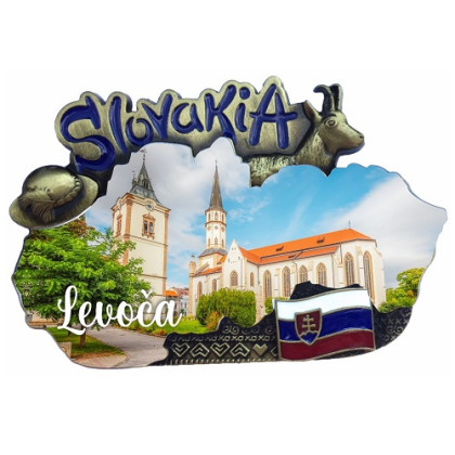 Magnetka mapa Levoča 01
