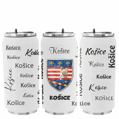 Termoska so slamkou Košice erb