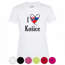 Tričko I Love Košice dámske