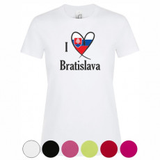 Tričko I Love Bratislava dámske