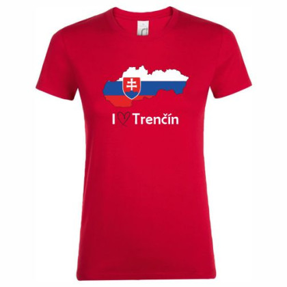 Tričko Trenčín mapa dámske