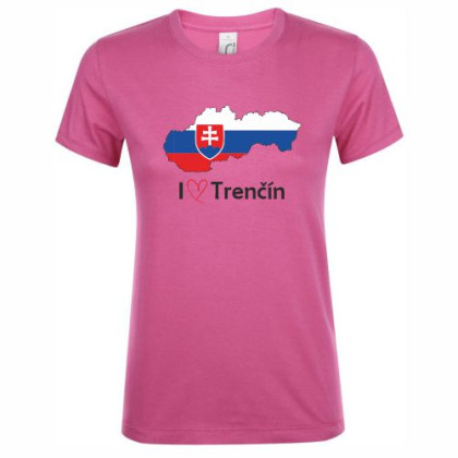 Tričko Trenčín mapa dámske