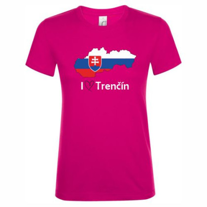 Tričko Trenčín mapa dámske