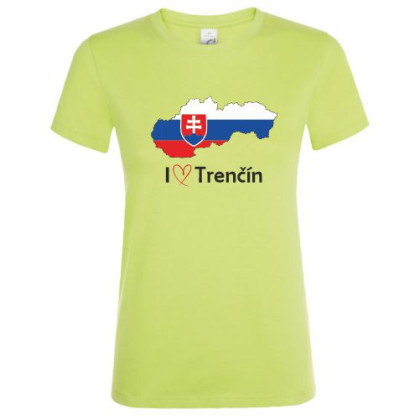 Tričko Trenčín mapa dámske