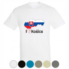 Tričko I Love Košice mapa pánske