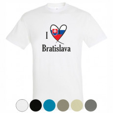 Tričko I Love Bratislava pánske