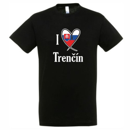 Tričko I Love Trenčín pánske