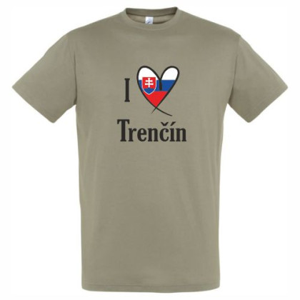 Tričko I Love Trenčín pánske